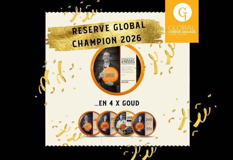 De Graafstroom Aged Reserve Champion AT Global Cheese Awards 2026!