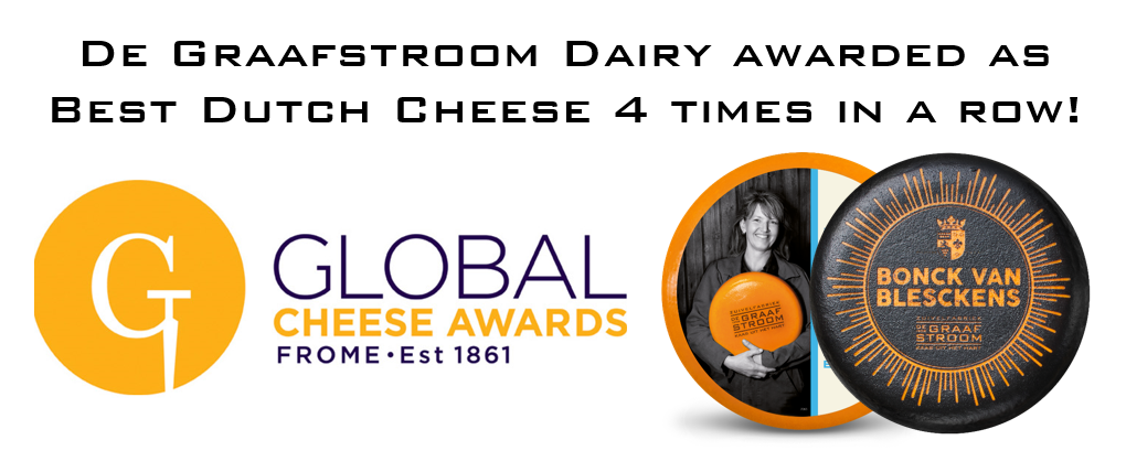 DE GRAAFSTROOM DAIRY WINS 3x GOLD AT THE GLOBAL CHEESE AWARDS 2021!